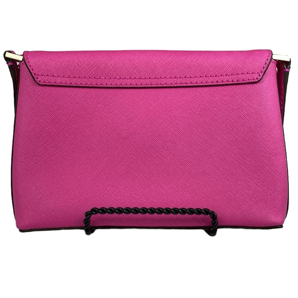 Kate Spade EUC Sally Newberry Lane Hot Pink Leather Turnlock Crossbody - Picture 10 of 16